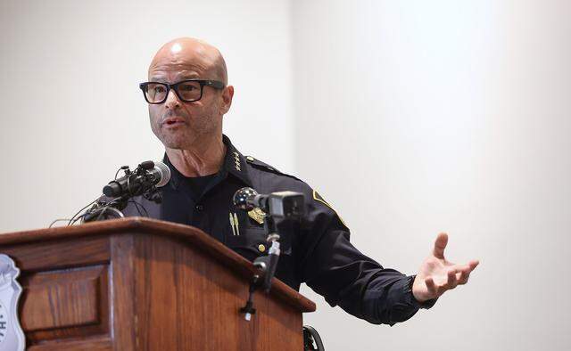 Fort Worth Police Chief Eddie Garcia gives an update on Monday, March 16, 2026, concerning an officer involved shooting that took place on March 12.